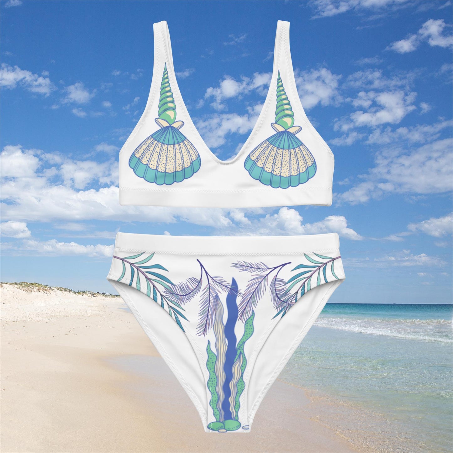 All Over Print High - Waisted Bikini