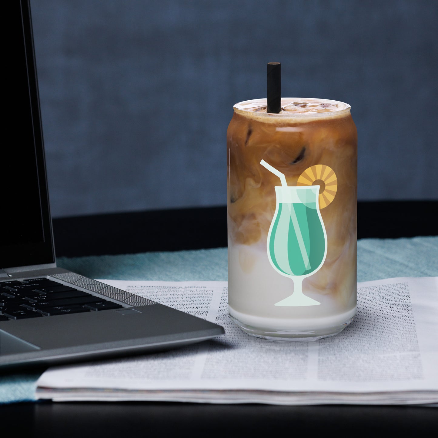 Can-shaped glass