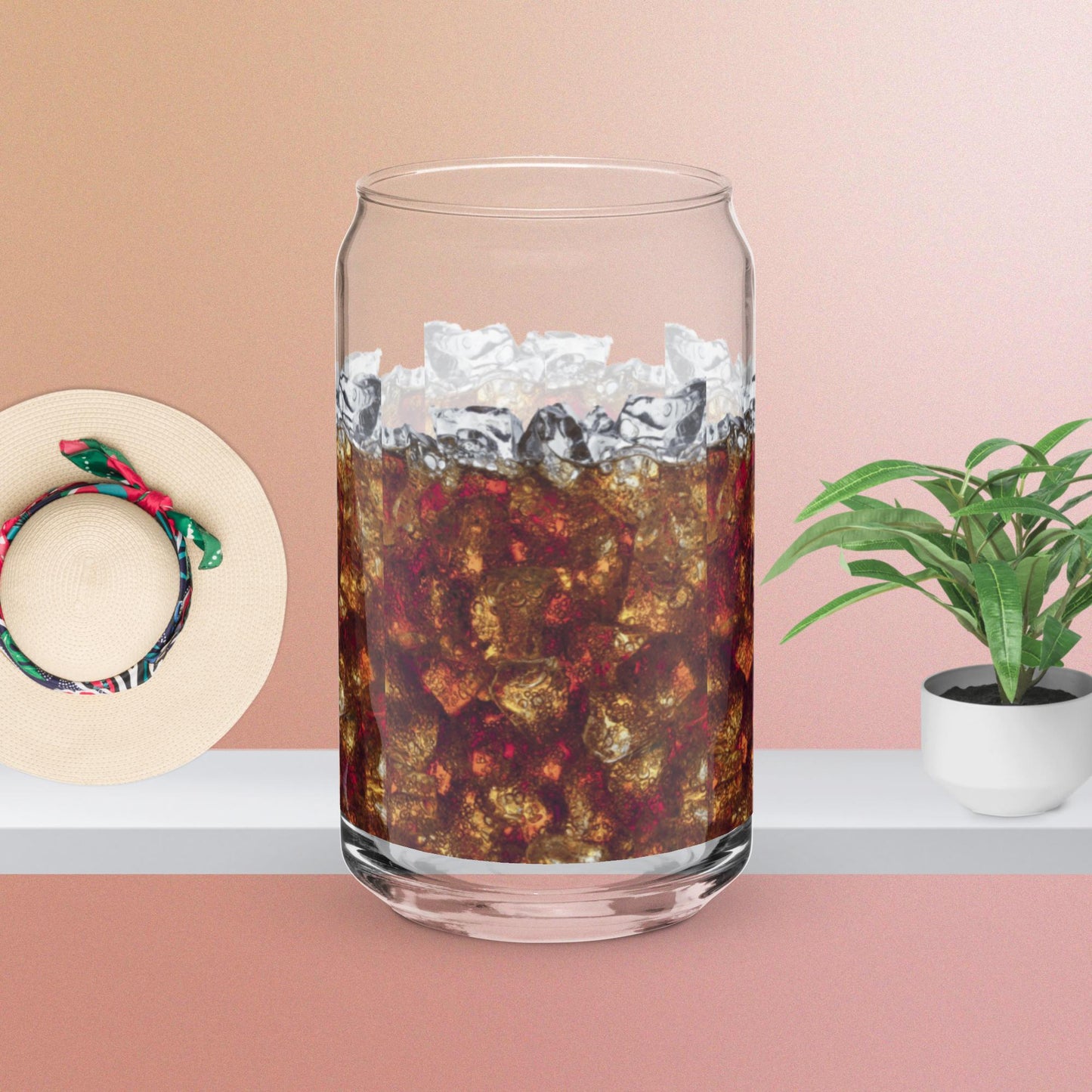 Can-shaped glass