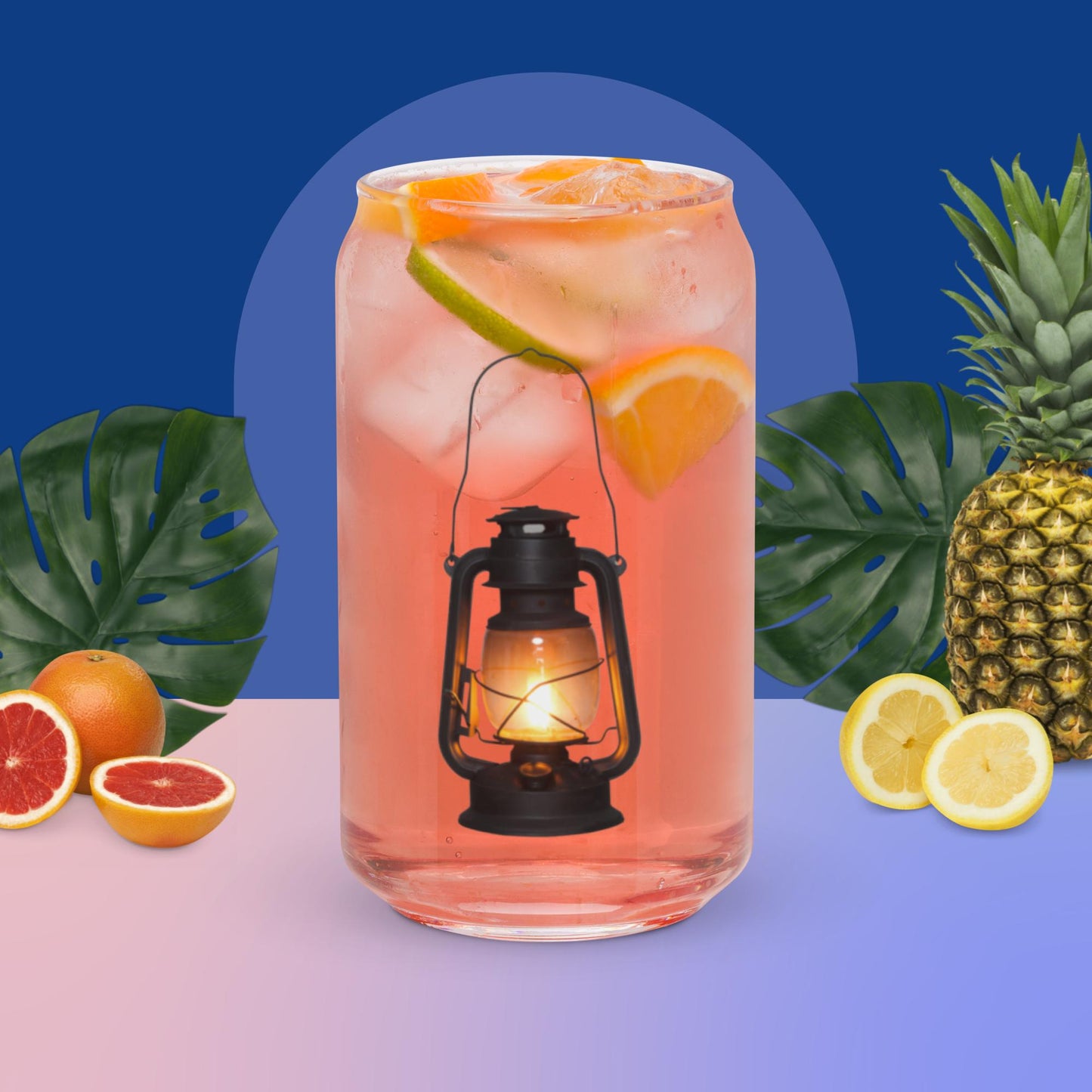 Can-shaped glass