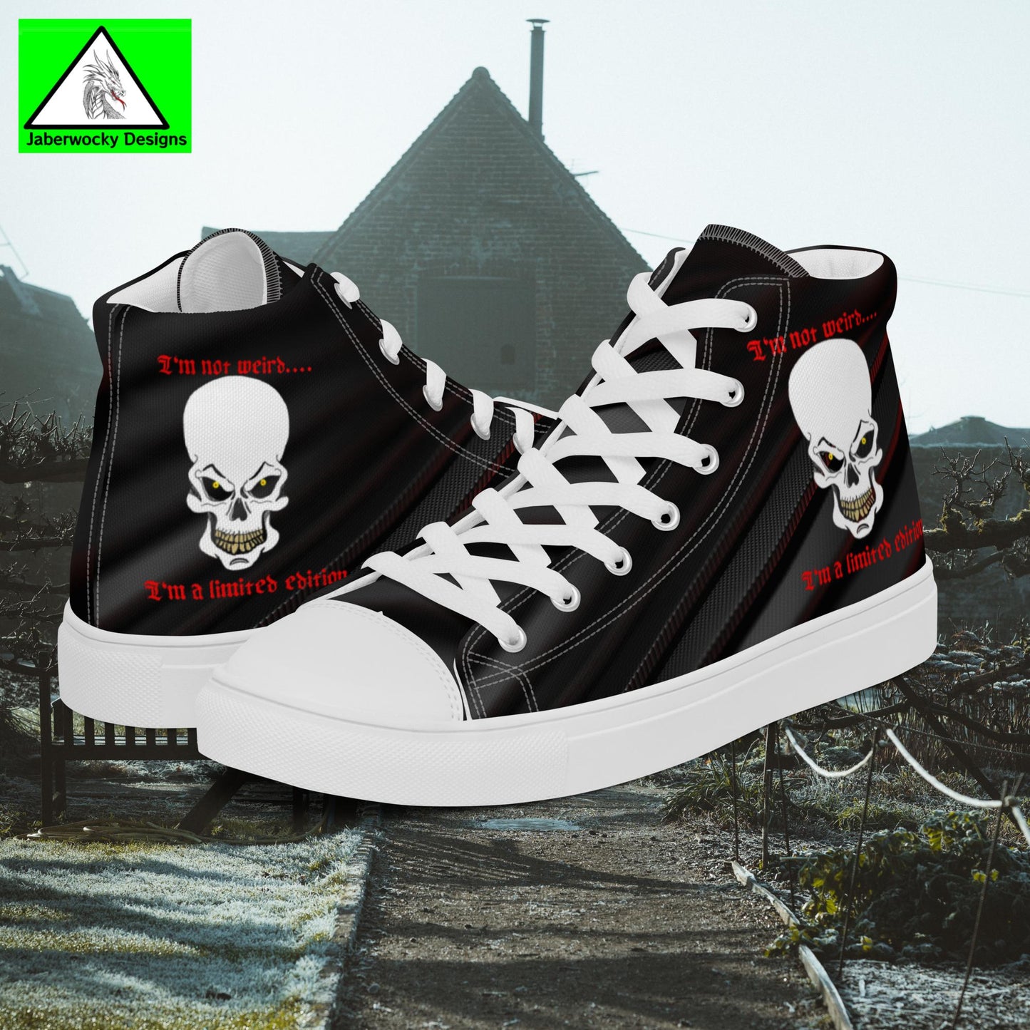 Men’s high top canvas shoes