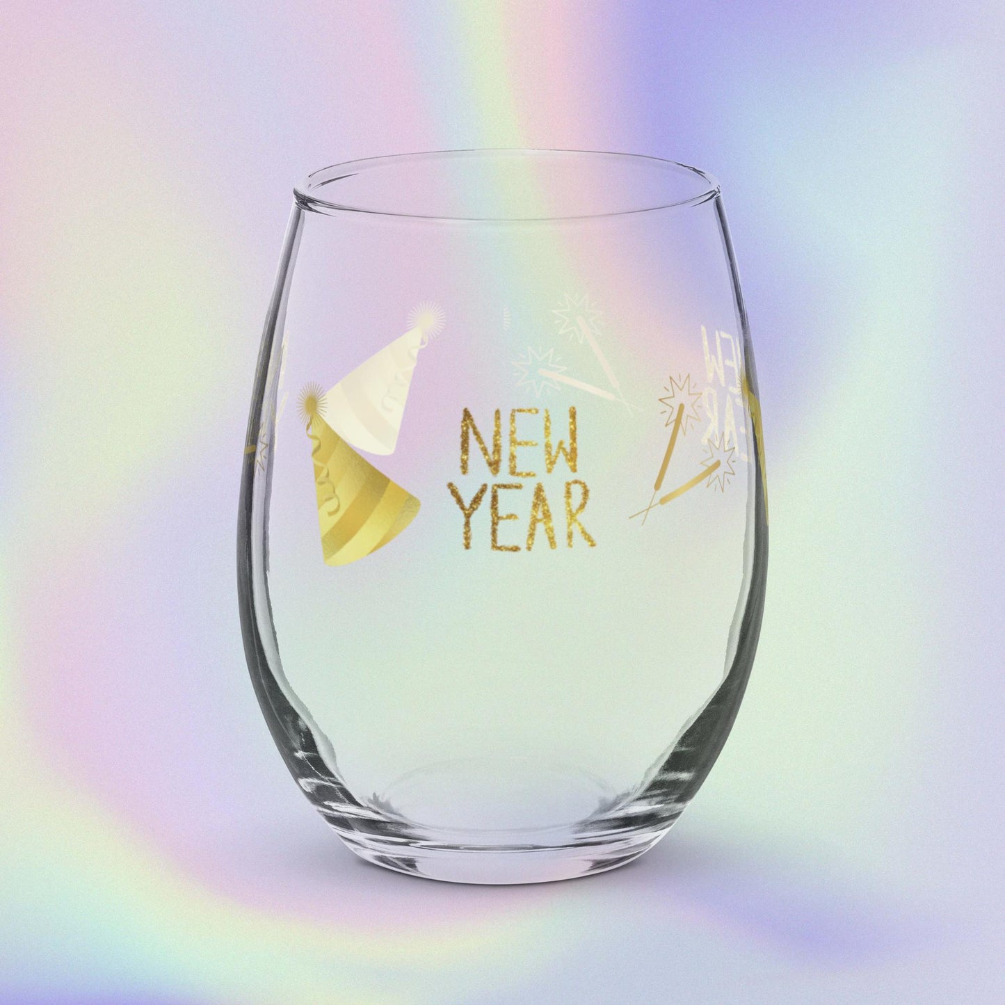 Stemless wine glass