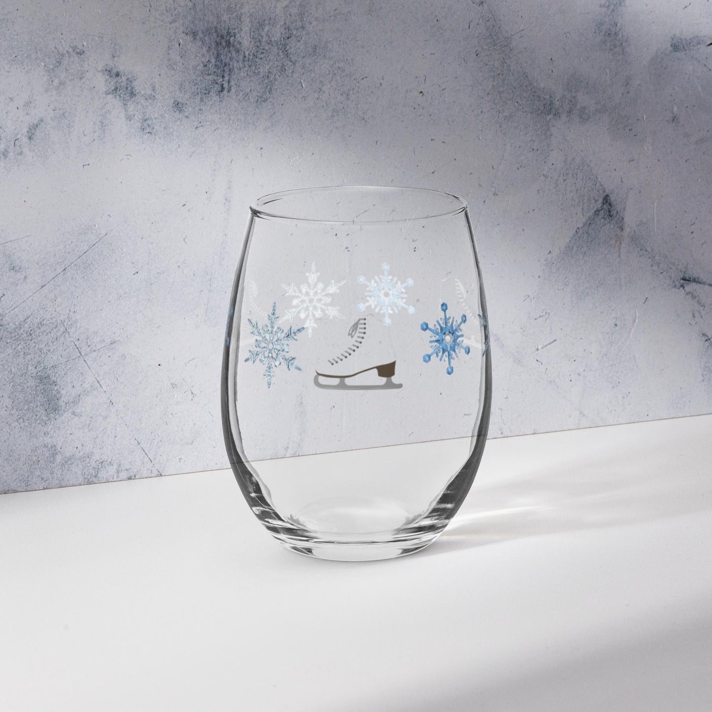 Stemless wine glass
