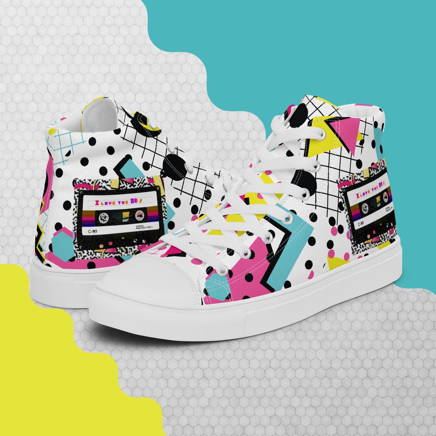 Women’s high top canvas shoes