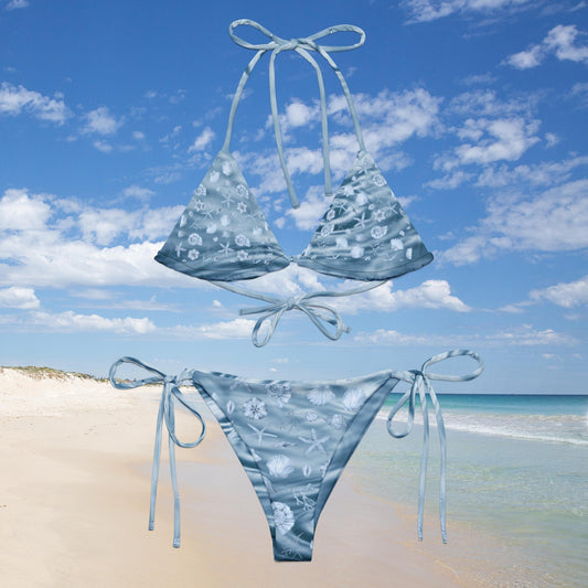 All-over print string bikini