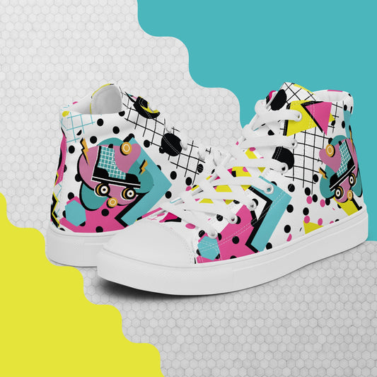 Women’s high top canvas shoes