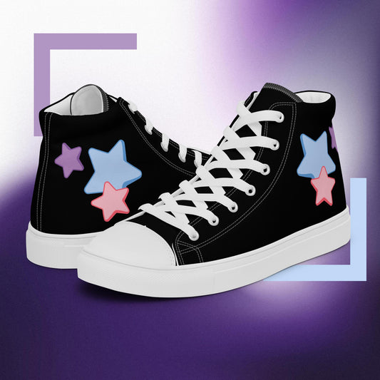 Women’s high top canvas shoes